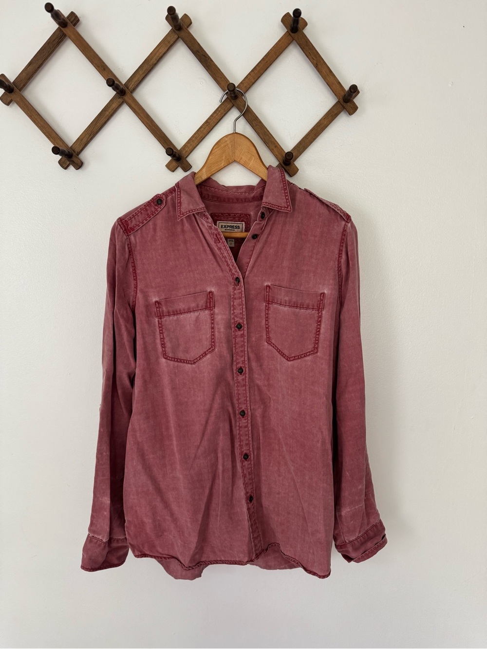 Express Long Sleeve Button Down Shirt
